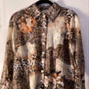 Vintage Rabe Lace Blouse Size 10 (Pre Owned)